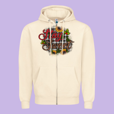 Stay Sweet Zipper Hoodie Designed By Jahusdesignshop