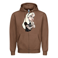 Chestnut alice tattoo Zipper Hoodie - artisFamous