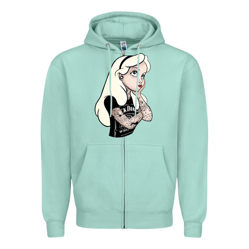 Alice Tattoo Zipper Hoodie by artisFamous | Teevron