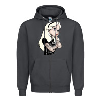 Smoke alice tattoo Zipper Hoodie - artisFamous