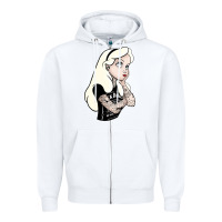 White alice tattoo Zipper Hoodie - artisFamous