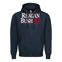 Navy regan bush for dark Zipper Hoodie - artisFamous