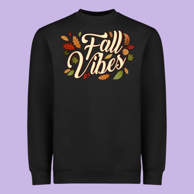 Fall Vibes Heavyweight Sweatshirt Designed By Jahusdesignshop