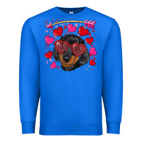 True Royal valentine's day  dachshund puppy Premium Sweatshirt - RanaPortraitStore
