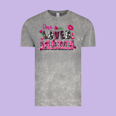 One Loved Mama Valentine's Day Vintage Tee Designed By Fadigitalartstudio