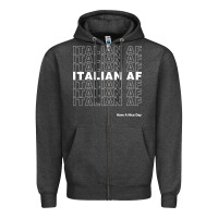 Italian Af Zipper Hoodie | Teevron
