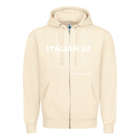 Sandshell italian af Zipper Hoodie - artisFamous