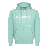 Seafoam italian af Zipper Hoodie - artisFamous