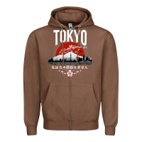 Chestnut tokyo Zipper Hoodie - artisFamous
