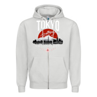 Dove Grey tokyo Zipper Hoodie - artisFamous
