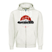 Oatmeal Heather tokyo Zipper Hoodie - artisFamous
