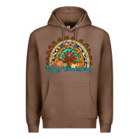 Chestnut Happy thanksgiving rainbow Premium Hoodie - Artiststas