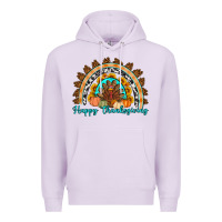 Lilac Happy thanksgiving rainbow Premium Hoodie - Artiststas