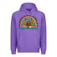 Purple Happy thanksgiving rainbow Premium Hoodie - Artiststas