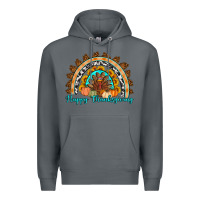 Rock Happy thanksgiving rainbow Premium Hoodie - Artiststas