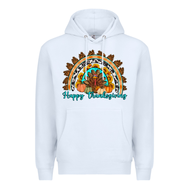 Happy Thanksgiving Rainbow Premium Hoodie by Artiststas | Teevron