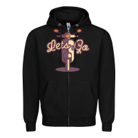 Black vespa Zipper Hoodie - artisFamous