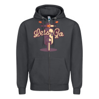 Smoke vespa Zipper Hoodie - artisFamous