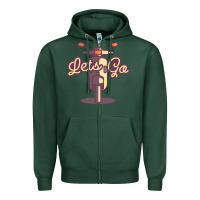 Sports Green vespa Zipper Hoodie - artisFamous