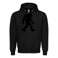 Black bigfoot in black design Zipper Hoodie - artisFamous