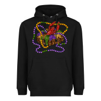 Black mardi gras craw fish king cake with leopard Heavyweight Hoodie - RanaPortraitStore