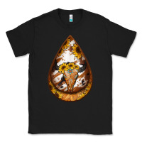 Black sunflower tooled leather bullskull teardrop earrings Classic Tee - Jasminsmagicworld