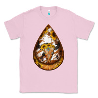 Bubblegum Pink sunflower tooled leather bullskull teardrop earrings Classic Tee - Jasminsmagicworld
