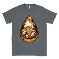 Charcoal Heather sunflower tooled leather bullskull teardrop earrings Classic Tee - Jasminsmagicworld