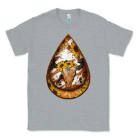 Heather Grey sunflower tooled leather bullskull teardrop earrings Classic Tee - Jasminsmagicworld