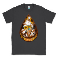 Smoke sunflower tooled leather bullskull teardrop earrings Classic Tee - Jasminsmagicworld