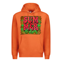 Carrot summer vibes watermelon leopard background Premium Hoodie - Jasminsmagicworld
