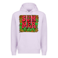 Lilac summer vibes watermelon leopard background Premium Hoodie - Jasminsmagicworld