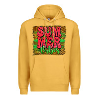 Mustard summer vibes watermelon leopard background Premium Hoodie - Jasminsmagicworld