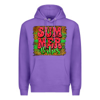 Purple summer vibes watermelon leopard background Premium Hoodie - Jasminsmagicworld