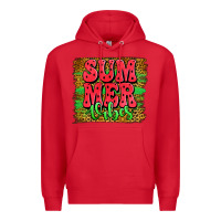 Red summer vibes watermelon leopard background Premium Hoodie - Jasminsmagicworld