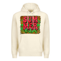 Sandshell summer vibes watermelon leopard background Premium Hoodie - Jasminsmagicworld
