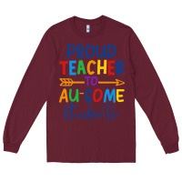 Proud Teacher To Au-some Students Long Sleeve Tee | Teevron