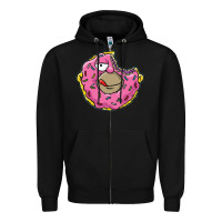 Black DONUT Zipper Hoodie - artisFamous