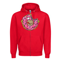 Red DONUT Zipper Hoodie - artisFamous
