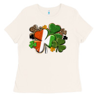 Bone Irish flag shamrock St. Patricks Day Ladies Tee - FaDigitalArtStudio