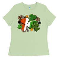 Irish Flag Shamrock St. Patricks Day Ladies Tee | Teevron