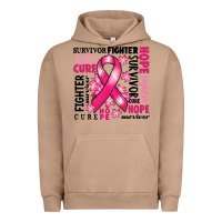 Pigment Burro survivor breast cancer ribbon Urban Hoodie - RanaPortraitStore