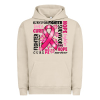 Pigment French Oak survivor breast cancer ribbon Urban Hoodie - RanaPortraitStore
