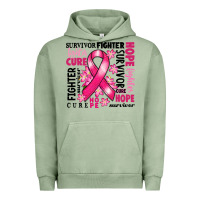 Pigment Oil Green survivor breast cancer ribbon Urban Hoodie - RanaPortraitStore