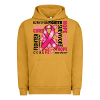 Pigment Peanut Butter survivor breast cancer ribbon Urban Hoodie - RanaPortraitStore