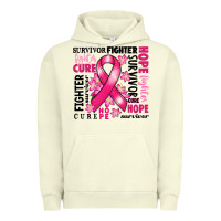 Pigment Pistachio survivor breast cancer ribbon Urban Hoodie - RanaPortraitStore