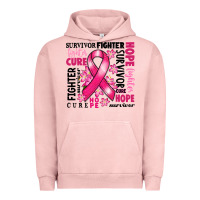 Pigment Salmon survivor breast cancer ribbon Urban Hoodie - RanaPortraitStore