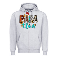 Heather Grey papa claus Zipper Hoodie - JahusDesignShop