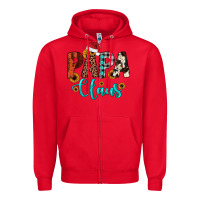 Red papa claus Zipper Hoodie - JahusDesignShop