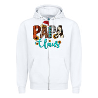 White papa claus Zipper Hoodie - JahusDesignShop